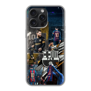 Силиконовый чехол на Iphone 15 Pro Max с принтом Messi Barcelona Силиконовый чехол на Iphone 15 Pro Max с принтом Messi Barcelona