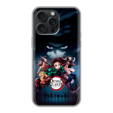 Силиконовый чехол на Iphone 15 Pro Max с принтом Demon Slayer Клинок рассекающий демонов Силиконовый чехол на Iphone 15 Pro Max с принтом Demon Slayer Клинок рассекающий демонов