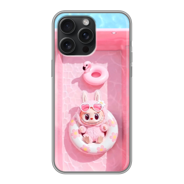 Силиконовый чехол на Iphone 15 Pro Max с принтом Labubu Лабубу Силиконовый чехол на Iphone 15 Pro Max с принтом Labubu Лабубу