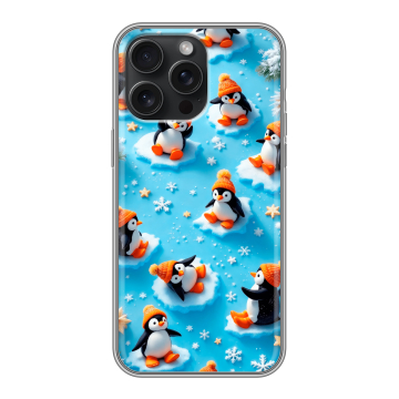 Силиконовый чехол на Iphone 15 Pro Max с принтом Новый год