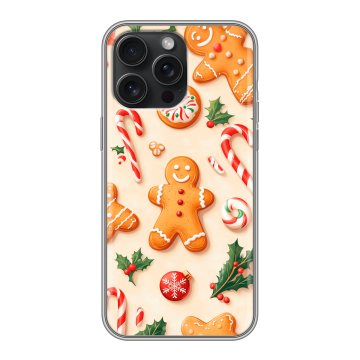 Силиконовый чехол на Iphone 15 Pro Max с принтом Новый год