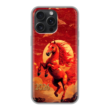 Силиконовый чехол на Iphone 15 Pro Max с принтом Новый год