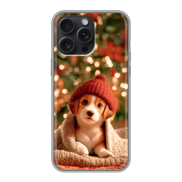 Силиконовый чехол на Iphone 15 Pro Max с принтом Новый год