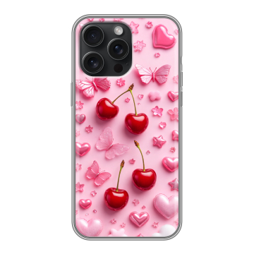 Силиконовый чехол на Iphone 15 Pro Max с принтом для девочек Силиконовый чехол на Iphone 15 Pro Max с принтом для девочек