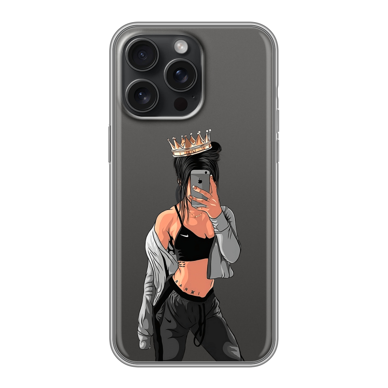 Силиконовый чехол на Iphone 15 Pro Max с принтом Женские принты Силиконовый чехол на Iphone 15 Pro Max с принтом Женские принты