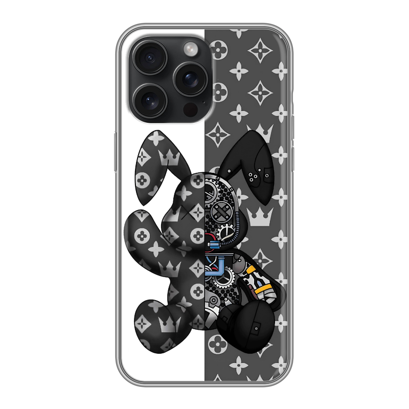 Силиконовый чехол на Iphone 15 Pro Max с принтом Луи робот Силиконовый чехол на Iphone 15 Pro Max с принтом Луи робот