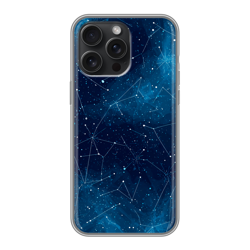Силиконовый чехол на Iphone 15 Pro Max с принтом Космос звезды Силиконовый чехол на Iphone 15 Pro Max с принтом Космос звезды
