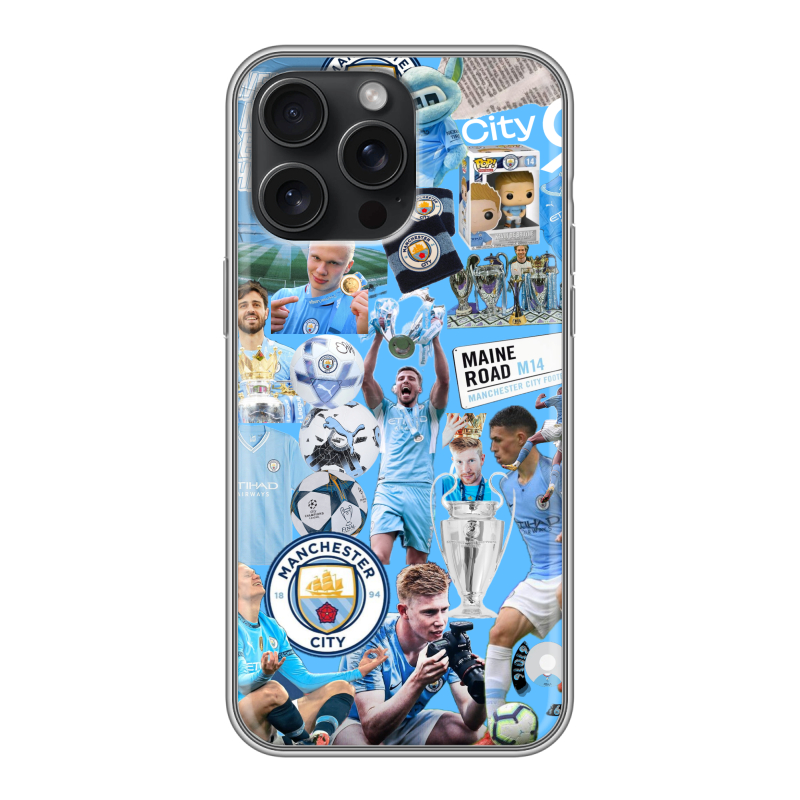 Силиконовый чехол на Iphone 15 Pro Max с принтом Man City Манчестер Сити Силиконовый чехол на Iphone 15 Pro Max с принтом Man City Манчестер Сити