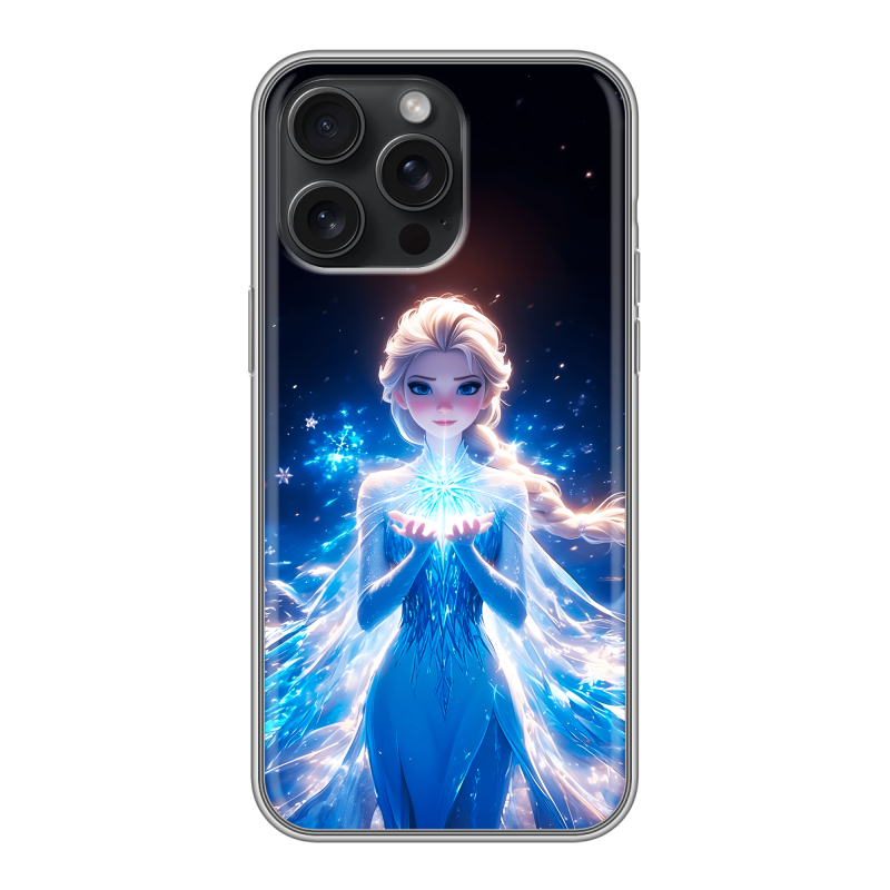 Силиконовый чехол на Iphone 15 Pro Max с принтом Холодное сердце Frozen Силиконовый чехол на Iphone 15 Pro Max с принтом Холодное сердце Frozen