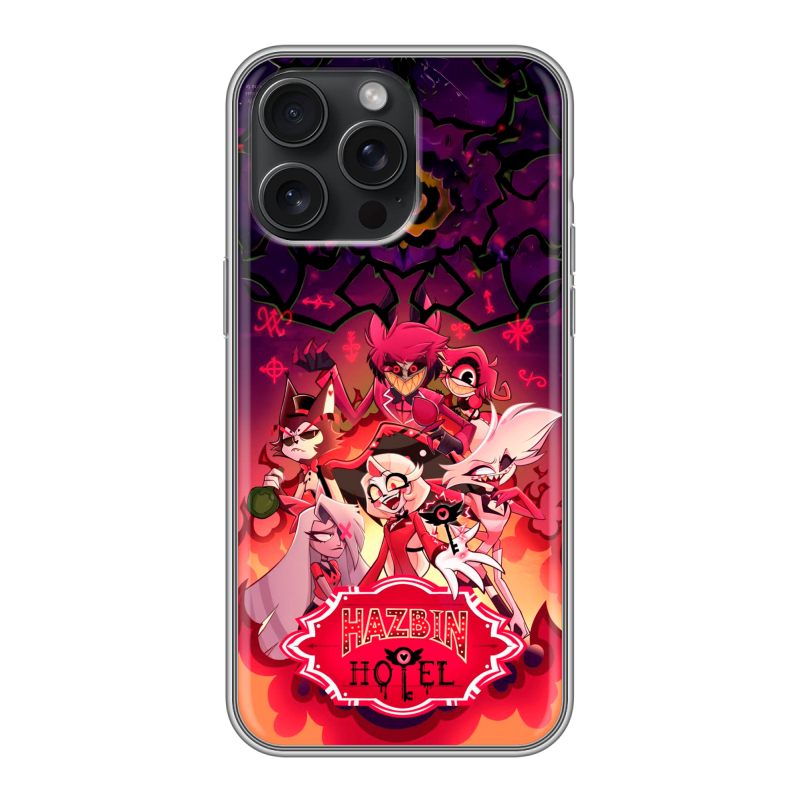 Силиконовый чехол на Iphone 15 Pro Max с принтом Hazbin Hotel Отель Хазбин Силиконовый чехол на Iphone 15 Pro Max с принтом Hazbin Hotel Отель Хазбин
