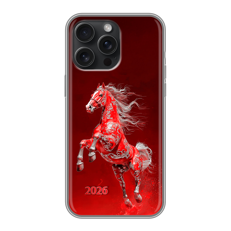 Силиконовый чехол на Iphone 15 Pro Max с принтом Новый год Силиконовый чехол на Iphone 15 Pro Max с принтом Новый год