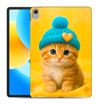 Силиконовый чехол на Huawei MatePad 11.5 с принтом Котенок в шапке Силиконовый чехол на Huawei MatePad 11.5 с принтом Котенок в шапке