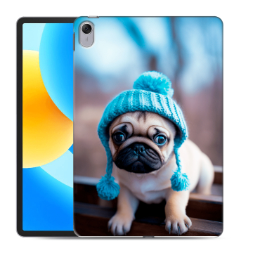 Силиконовый чехол на Huawei MatePad 11.5 с принтом Мопс в шапке