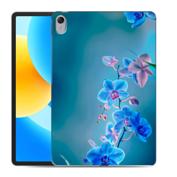 Силиконовый чехол на Huawei MatePad 11.5 с принтом Голубые цветы
