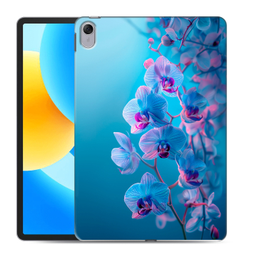 Силиконовый чехол на Huawei MatePad 11.5 с принтом голубые орхидеи Силиконовый чехол на Huawei MatePad 11.5 с принтом голубые орхидеи