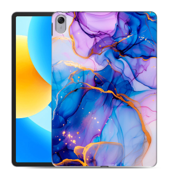 Силиконовый чехол на Huawei MatePad 11.5 с принтом синий мрамор