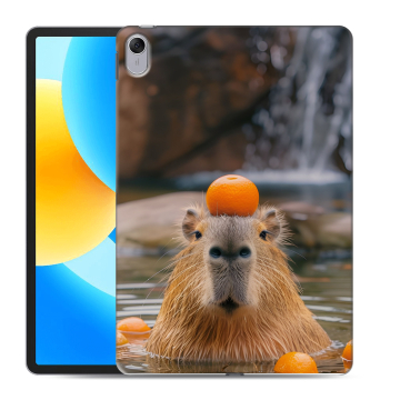 Силиконовый чехол на Huawei MatePad 11.5 с принтом Капибара с апельсином Силиконовый чехол на Huawei MatePad 11.5 с принтом Капибара с апельсином