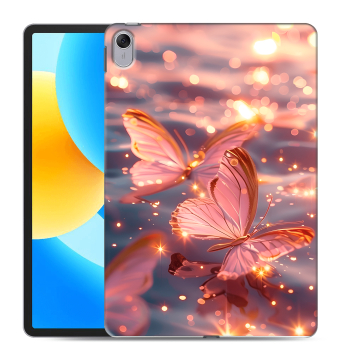 Силиконовый чехол на Huawei MatePad 11.5 с принтом бабочки розовые