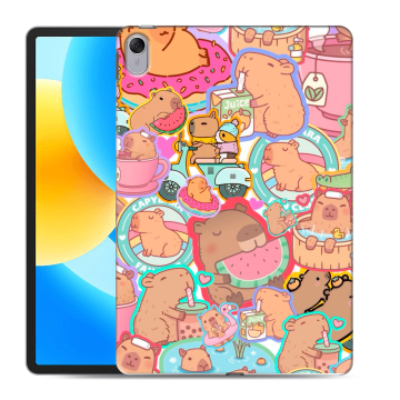 Силиконовый чехол на Huawei MatePad 11.5 с принтом капибары Силиконовый чехол на Huawei MatePad 11.5 с принтом капибары