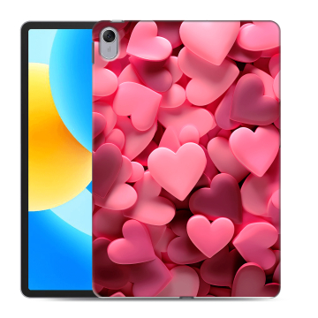 Силиконовый чехол на Huawei MatePad 11.5 с принтом розовые сердечки