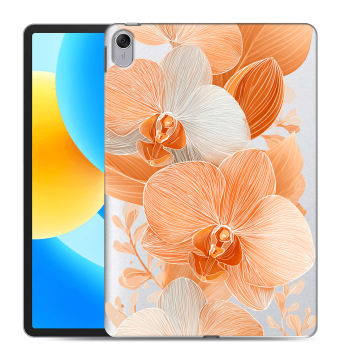 Силиконовый чехол на Huawei MatePad 11.5 с принтом Бежевые цветы