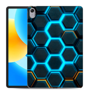 Силиконовый чехол на Huawei MatePad 11.5 с принтом Неоновые соты