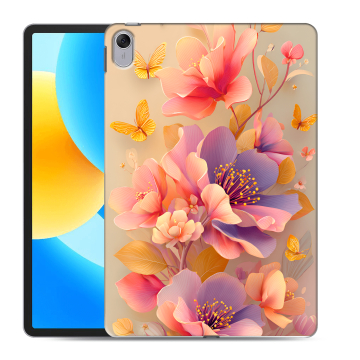 Силиконовый чехол на Huawei MatePad 11.5 с принтом Цветы и бабочки