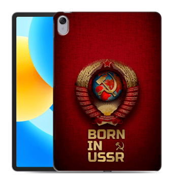 Силиконовый чехол на Huawei MatePad 11.5 с принтом Флаг Герб СССР
