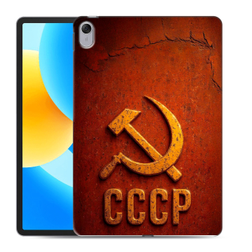 Силиконовый чехол на Huawei MatePad 11.5 с принтом Флаг Герб СССР