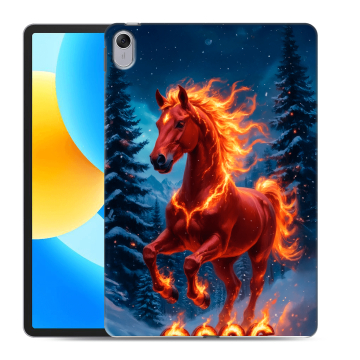 Силиконовый чехол на Huawei MatePad 11.5 с принтом Новый год коня
