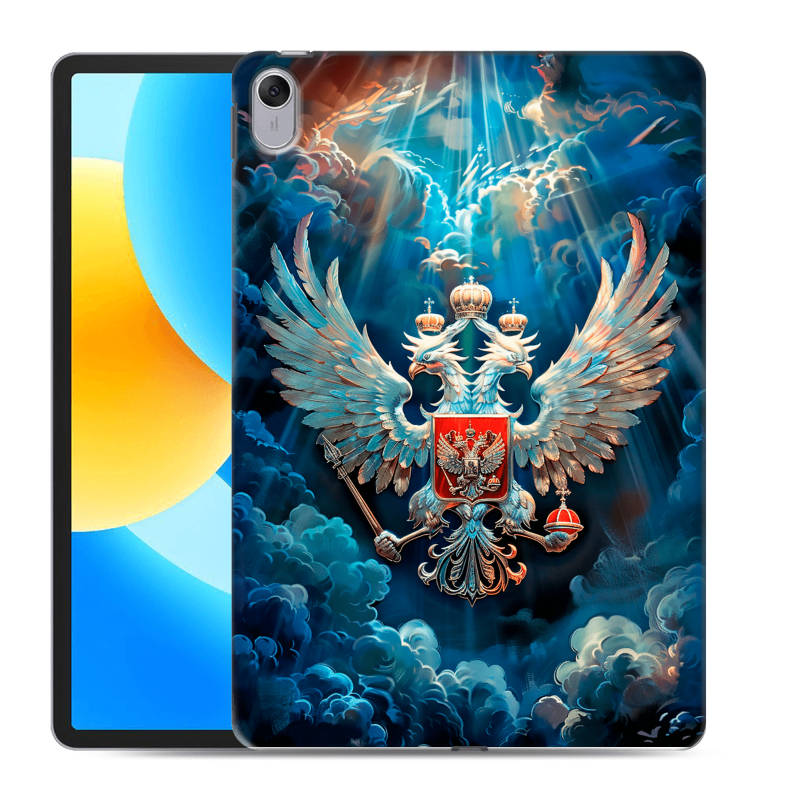 Силиконовый чехол на Huawei MatePad 11.5 с принтом Герб флаг России Силиконовый чехол на Huawei MatePad 11.5 с принтом Герб флаг России