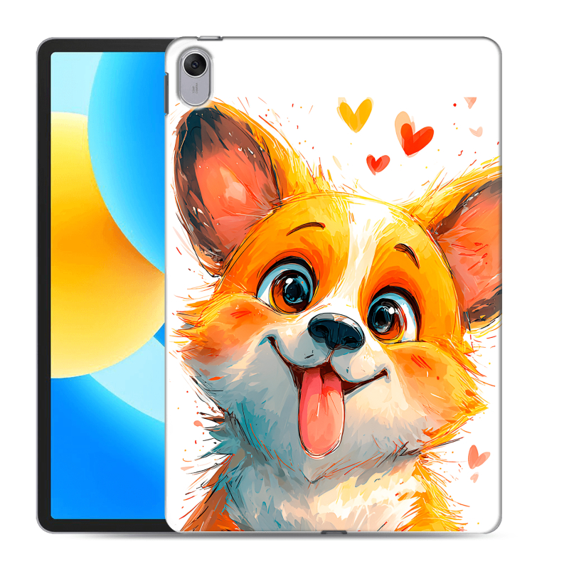Силиконовый чехол на Huawei MatePad 11.5 с принтом корги Силиконовый чехол на Huawei MatePad 11.5 с принтом корги