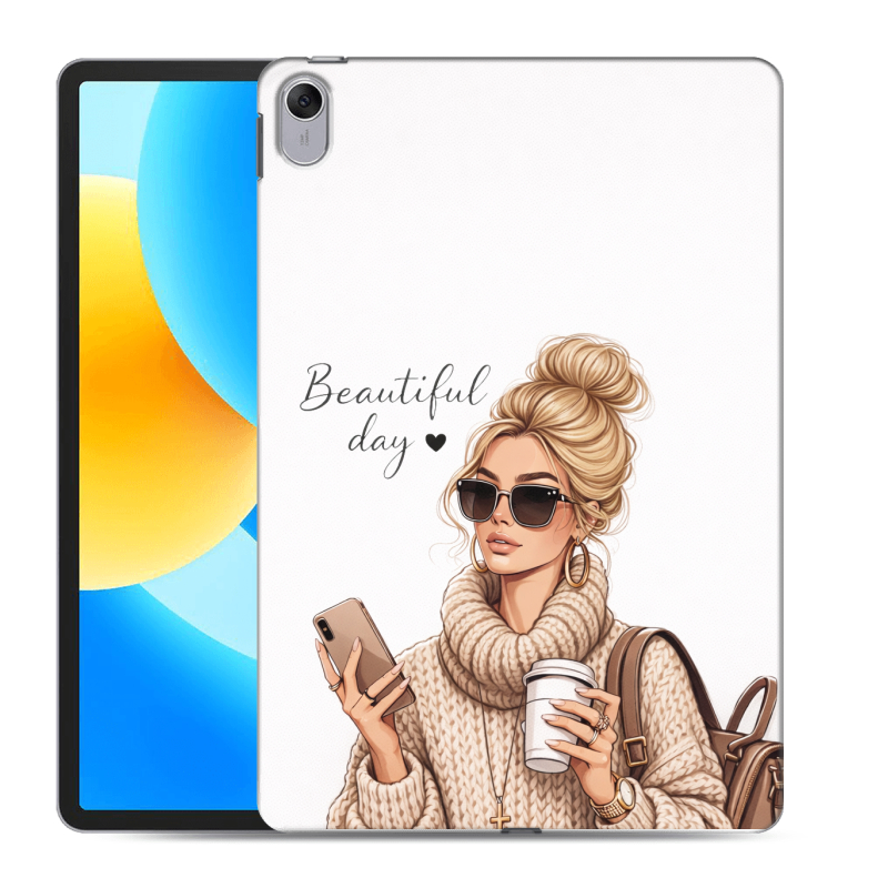 Силиконовый чехол на Huawei MatePad 11.5 с принтом женский Силиконовый чехол на Huawei MatePad 11.5 с принтом женский