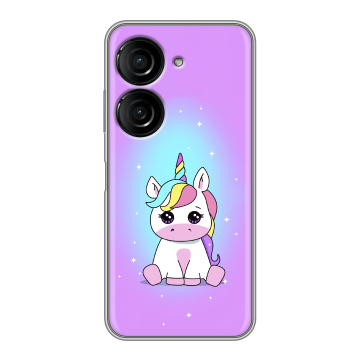 Силиконовый чехол на ASUS ZenFone 9 с принтом Единорог Силиконовый чехол на ASUS ZenFone 9 с принтом Единорог