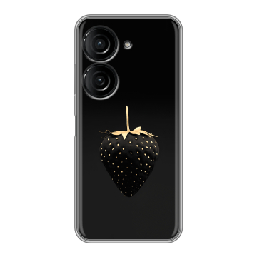 Силиконовый чехол на ASUS ZenFone 9 с принтом Черная клубника Силиконовый чехол на ASUS ZenFone 9 с принтом Черная клубника