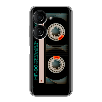 Силиконовый чехол на ASUS ZenFone 9 с принтом Кассета