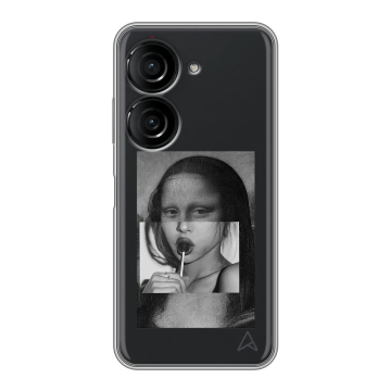 Силиконовый чехол на ASUS ZenFone 9 с принтом Мона Лиза Силиконовый чехол на ASUS ZenFone 9 с принтом Мона Лиза