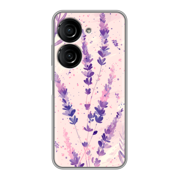 Силиконовый чехол на ASUS ZenFone 9 с принтом цветы лаванда