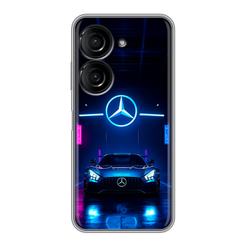 Силиконовый чехол на ASUS ZenFone 9 с принтом Mercedes Мерседес