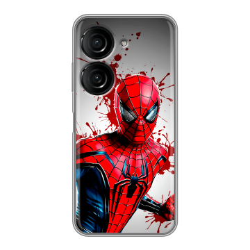 Силиконовый чехол на ASUS ZenFone 9 с принтом Spiderman Человек паук Силиконовый чехол на ASUS ZenFone 9 с принтом Spiderman Человек паук
