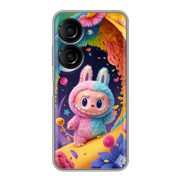 Силиконовый чехол на ASUS ZenFone 9 с принтом Labubu Лабубу Силиконовый чехол на ASUS ZenFone 9 с принтом Labubu Лабубу