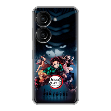 Силиконовый чехол на ASUS ZenFone 9 с принтом Demon Slayer Клинок рассекающий демонов Силиконовый чехол на ASUS ZenFone 9 с принтом Demon Slayer Клинок рассекающий демонов
