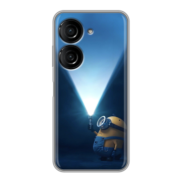 Силиконовый чехол на ASUS ZenFone 9 с принтом Миньоны