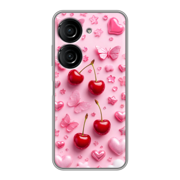 Силиконовый чехол на ASUS ZenFone 9 с принтом для девочек