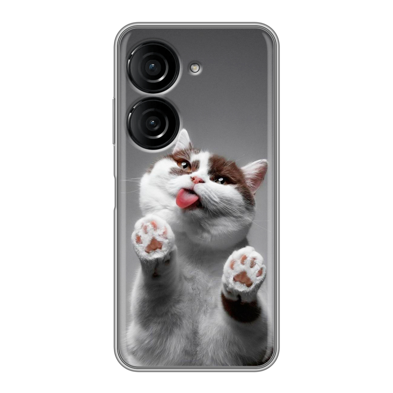 Силиконовый чехол на ASUS ZenFone 9 с принтом Коты Силиконовый чехол на ASUS ZenFone 9 с принтом Коты