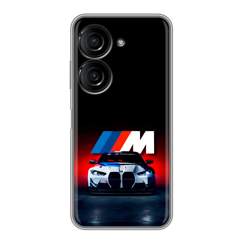 Силиконовый чехол на ASUS ZenFone 9 с принтом БМВ BMW Силиконовый чехол на ASUS ZenFone 9 с принтом БМВ BMW