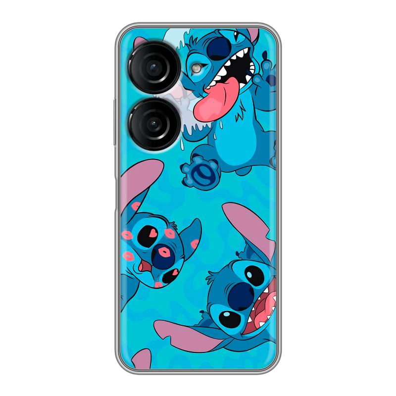 Силиконовый чехол на ASUS ZenFone 9 с принтом Лило и Стич Силиконовый чехол на ASUS ZenFone 9 с принтом Лило и Стич