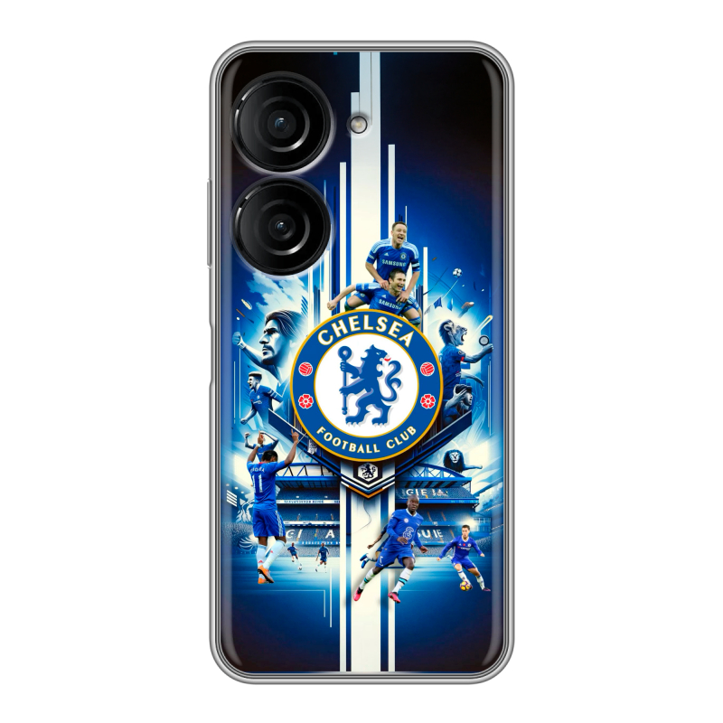Силиконовый чехол на ASUS ZenFone 9 с принтом Chelsea Челси Силиконовый чехол на ASUS ZenFone 9 с принтом Chelsea Челси
