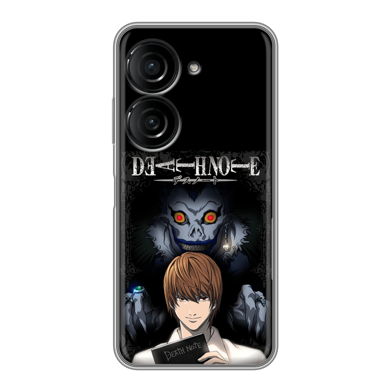 Силиконовый чехол на ASUS ZenFone 9 с принтом Death note Тетрадь смерти Силиконовый чехол на ASUS ZenFone 9 с принтом Death note Тетрадь смерти
