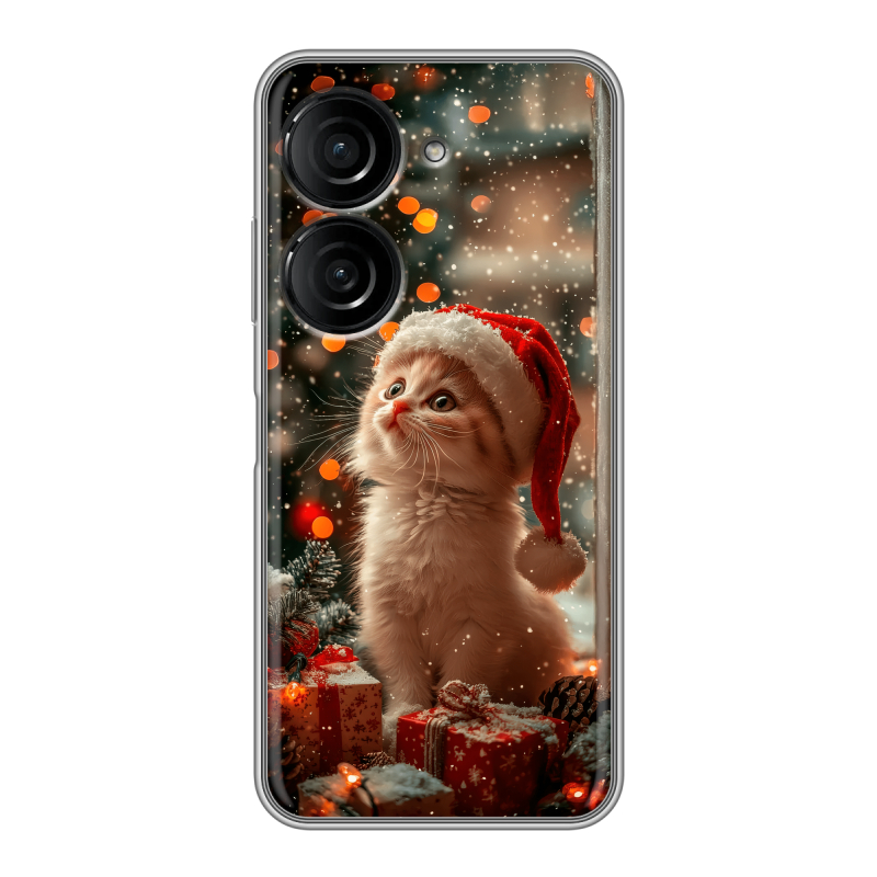 Силиконовый чехол на ASUS ZenFone 9 с принтом Новый год Силиконовый чехол на ASUS ZenFone 9 с принтом Новый год